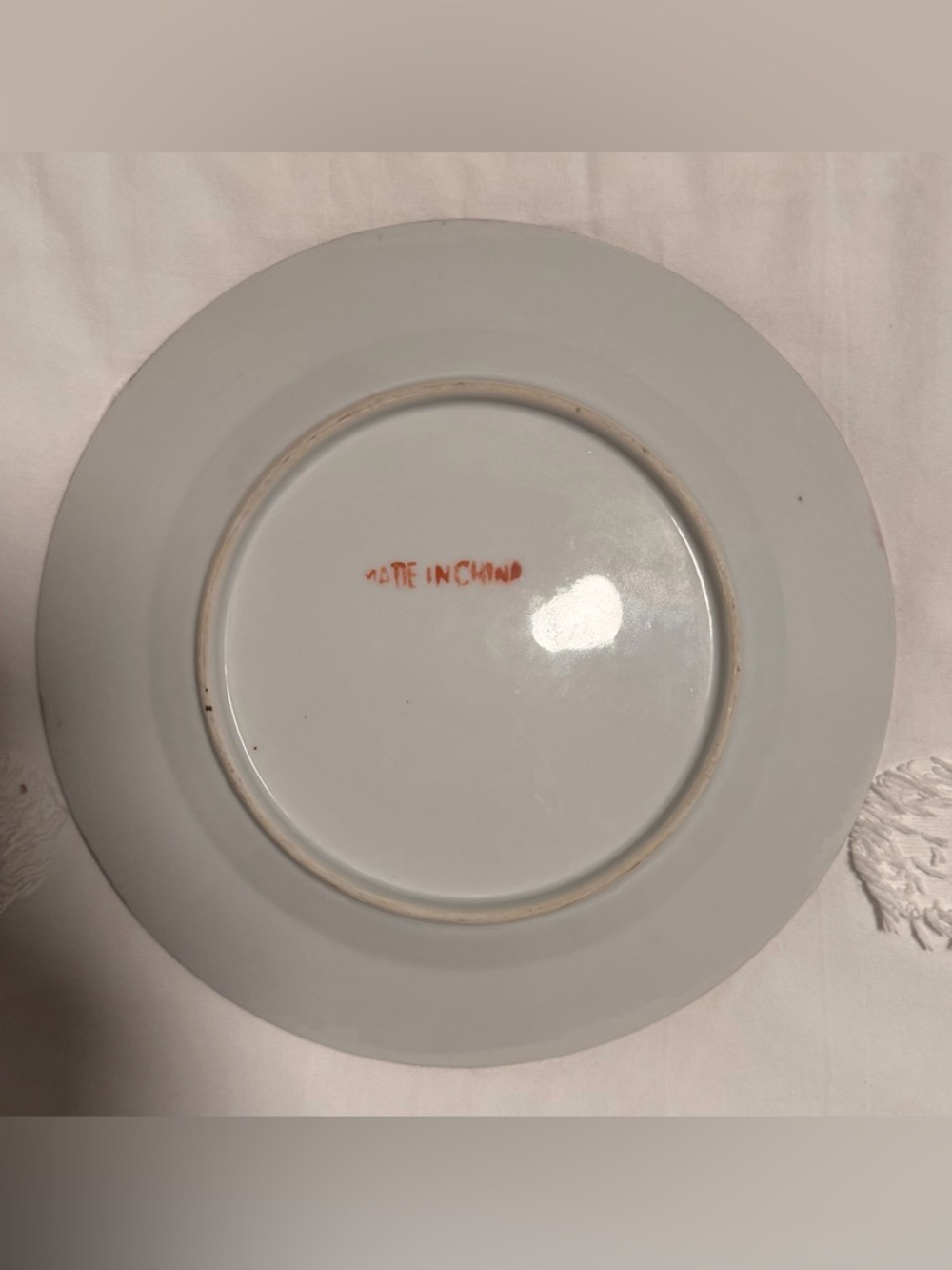 Antique Vintage Chinese Famille Rose Medallion Porcelain Plate -  8.3” - Picture 5 of 7